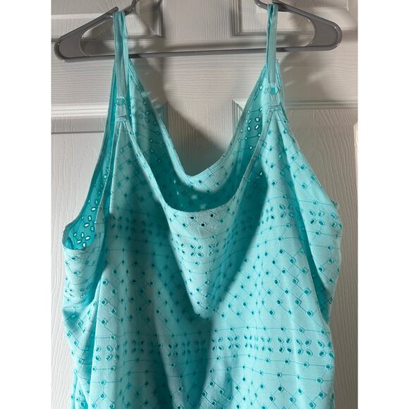 Torrid Sophie Embroidered Eyelet Swing Cami • Aqua Blue • Size 5X - Picture 10 of 10